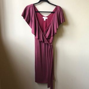 Super cute red wrap dress!
